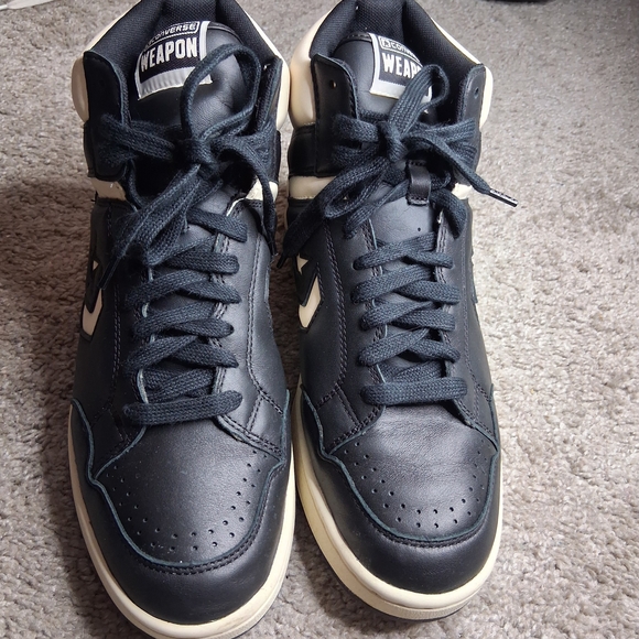 Converse Weapon Mid Black Egret - Size 44.5 EUR / 10.5 US - Premium Leather - A0 - Picture 10 of 10